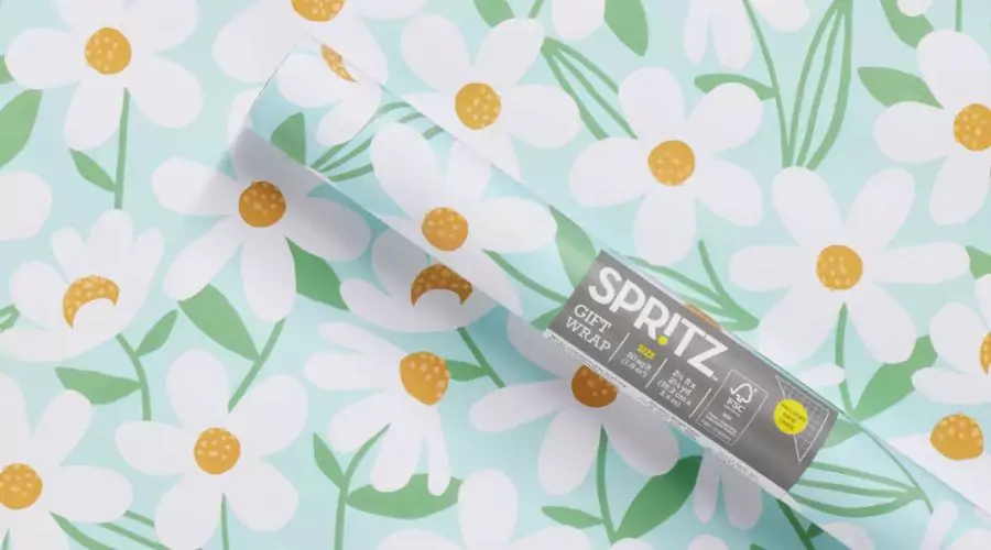 Birthday Daisy Gift Wrap - Spritz™