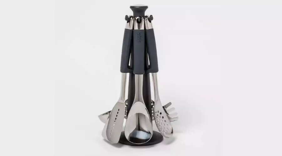 Joseph Joseph's kitchen utensil set 6pc stainless steel 100 collection Rotating