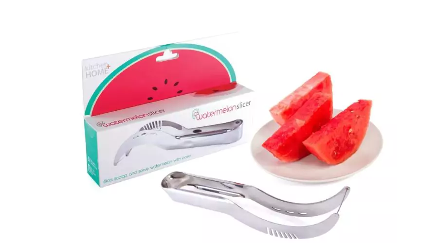 Kitchen + Home Watermelon Slicer Corer and Server - Stainless Steel