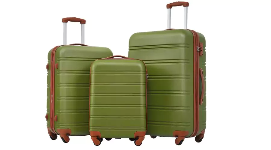Luggage Set, Hardside Spinner Suitcase with TSA Lock by ModernLuxe