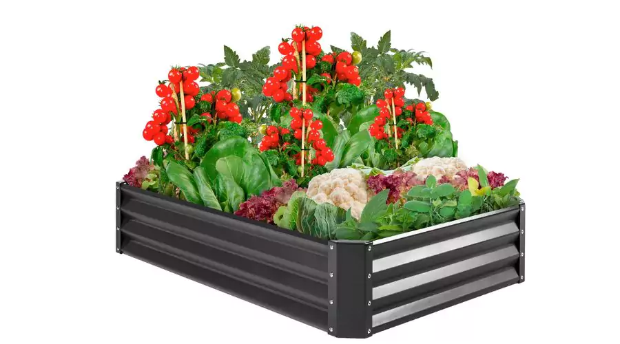 Outdoor Metal Raised Garden Bed
