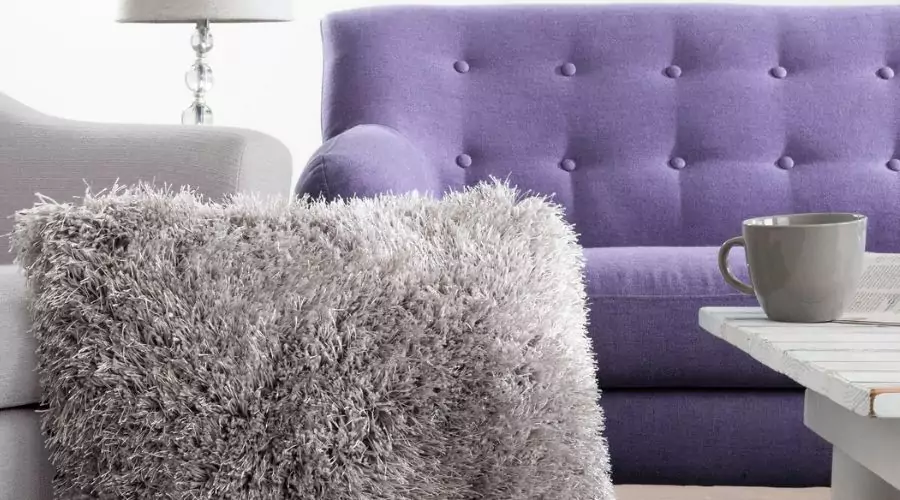 Oversized Square Luxury Plush Throw or Floor Pillow - Shag Faux Fur Glam Decor Cushion