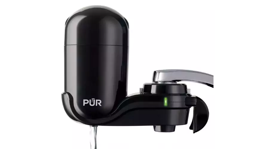 PUR Faucet Vertical Mount Water Filtration System Black