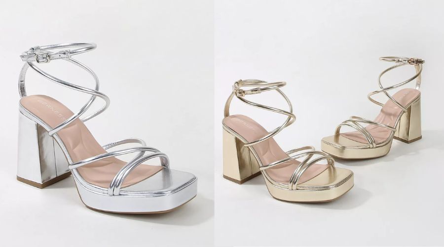 Berness Women's Aggie Strappy Platform Heels
