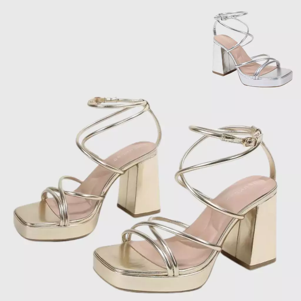 Berness Women's Aggie Strappy Platform Heels