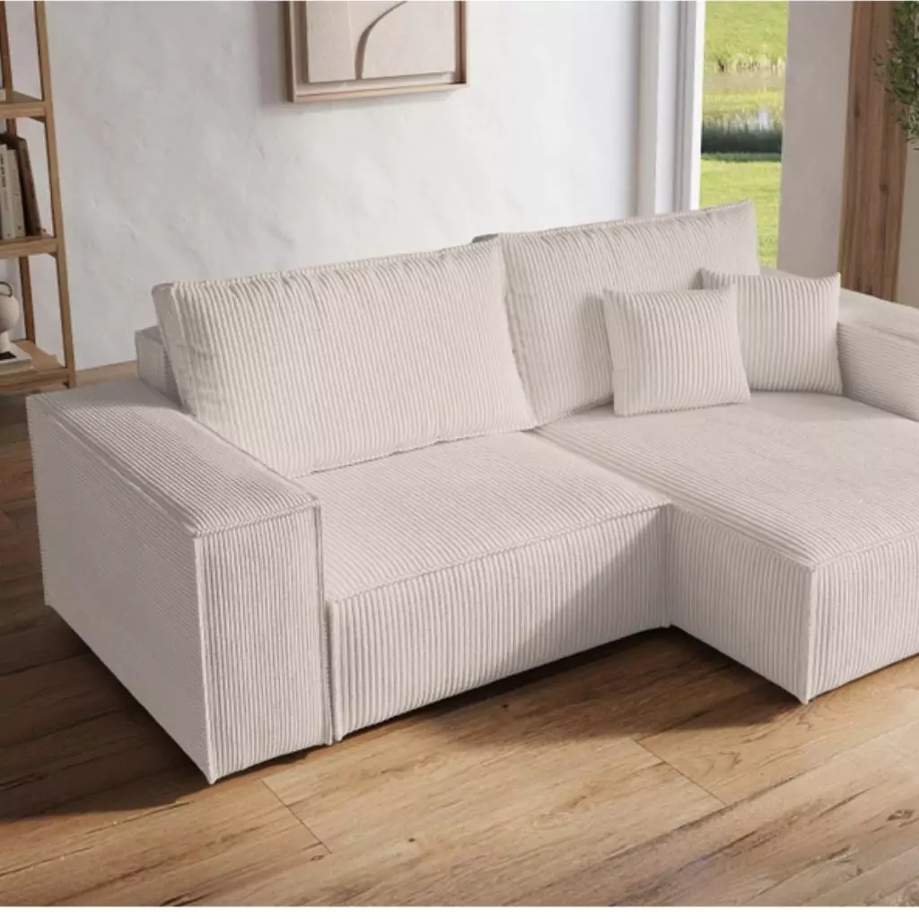 Deco in Paris Reversible Corner Sofa Bed