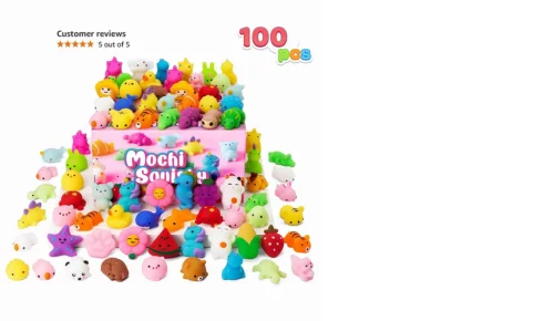 25 Pcs Mochi Squishy Toys for Kids Mini Kawaii Squishies (1)