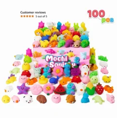 25 Pcs Mochi Squishy Toys for Kids Mini Kawaii Squishies (2)