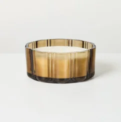 5 Wick XL Glass Colored Double Ribbed Scalloped Jar Candle 34oz - Hearth & Hand™ with Magnolia