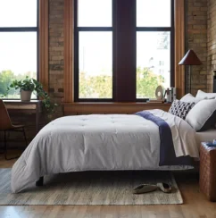 8pc Chambray Comforter and Sheet Set Indigo (1)