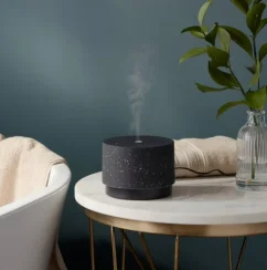 Black Terrazzo Essential Oil Diffuser - Threshold™ Ultrasonic, Aromatic Mist, Auto Shut-Off (1)