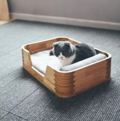 Fairyland - Solid Wood & Bamboo Cat Bed (1)