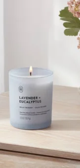 Glass Jar Candle – Threshold (Lavender + Eucalyptus, 5.5oz) (1)