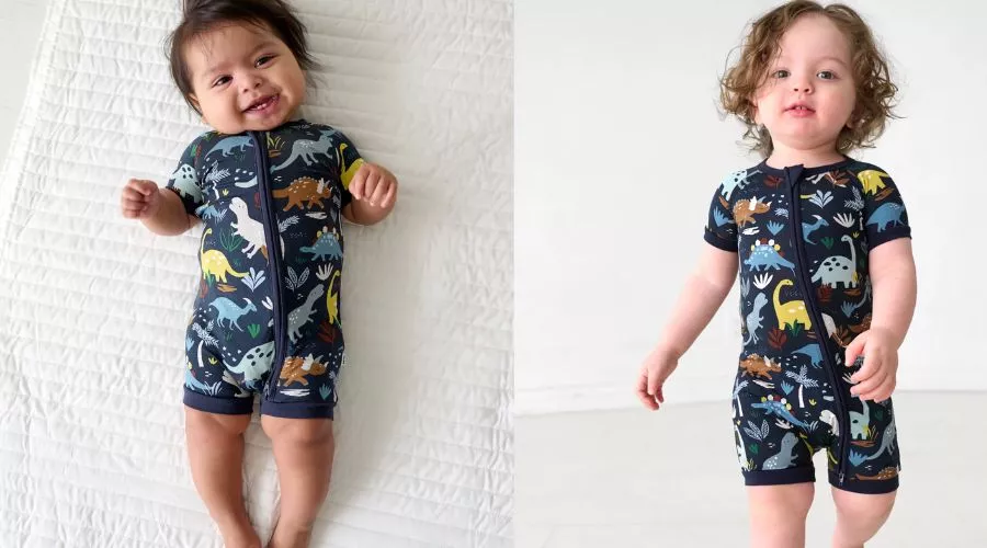 Navy Jurassic Jungle Shorty Zippy