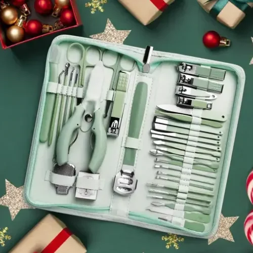 Gift for Men Manicure Set 35pcs Nail Clippers Pedicure Kit_converted
