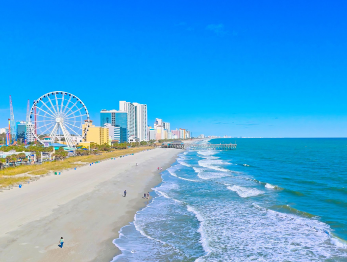 Lively Myrtle Beach Ocean Front