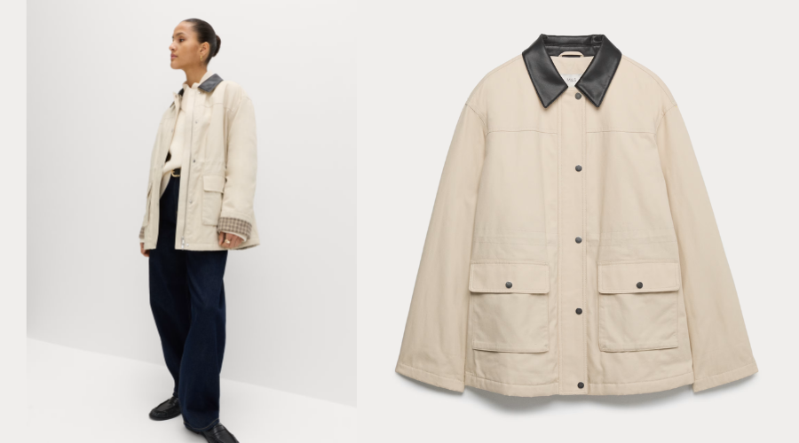 Pure Cotton Canvas Padded Barn Jacket (1)