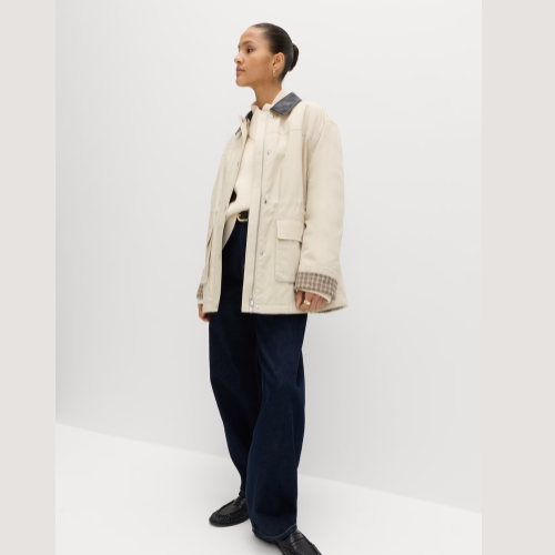 Pure Cotton Canvas Padded Barn Jacket